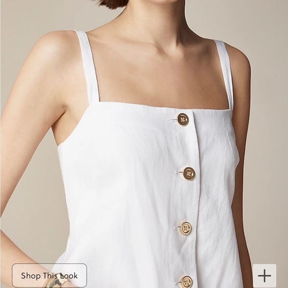 J crew Claudia dress in linen - Picture 2 of 6